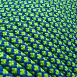 Paracord 550 Type III, Neon green Blue diamond #697